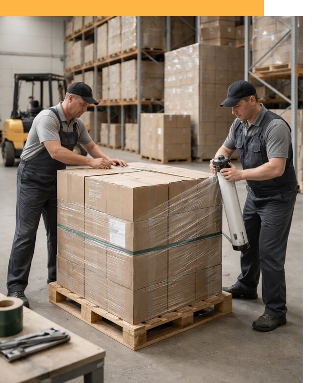 Упаковка и паллетирование грузов от 3720 руб: защита и крепление