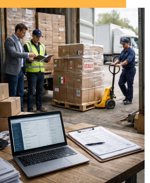 Доставка грузов из Италии: морские и авиаперевозки от 19130