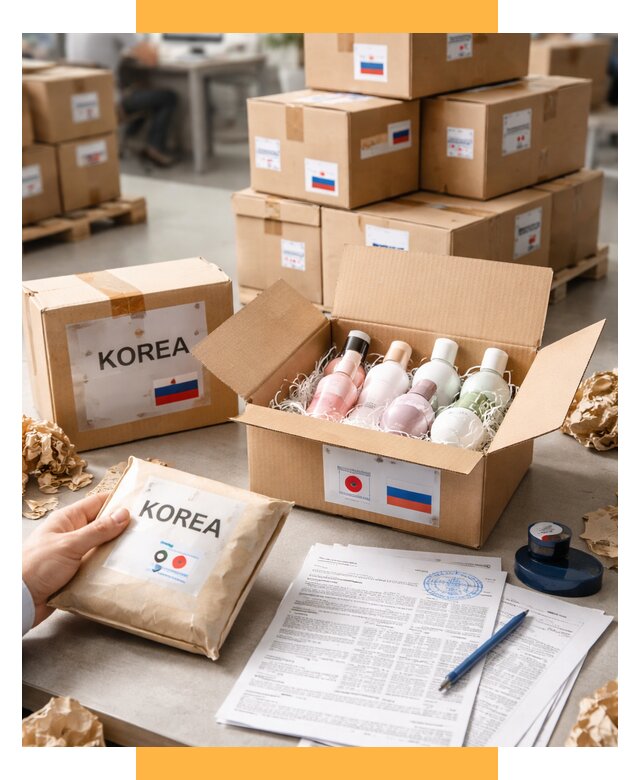 Доставка косметики из Кореи от 9034 р. под ключ | СетСервис-Снк