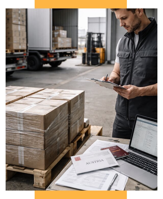 Доставка в Австрию от 69082 р. Логистика и экспорт СетСервис-Снк