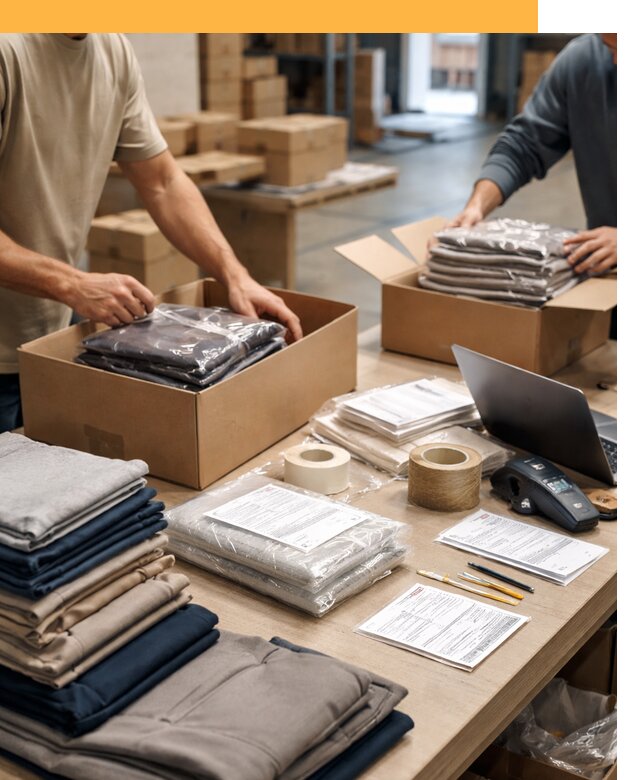 Перевозка одежды по миру от 7971 руб. с таможенным оформлением