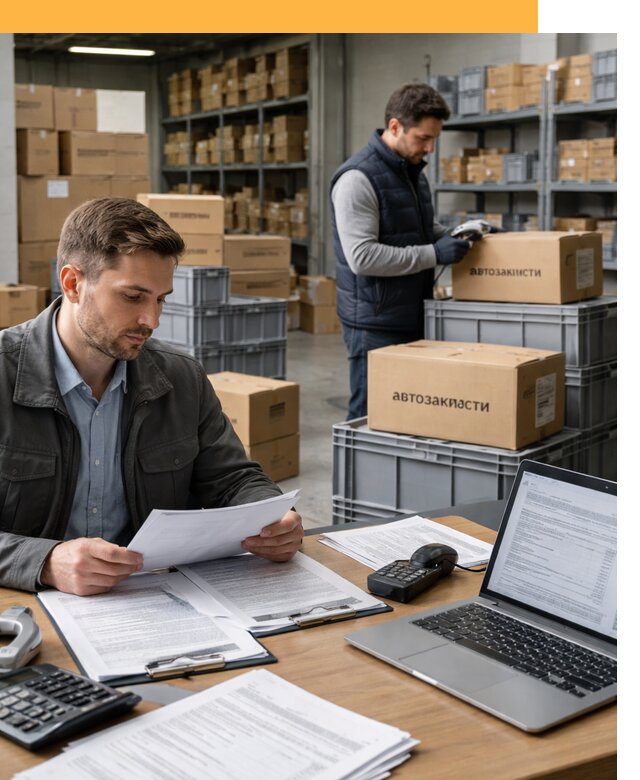 Таможенное оформление автозапчастей по выгодным тарифам от 9034