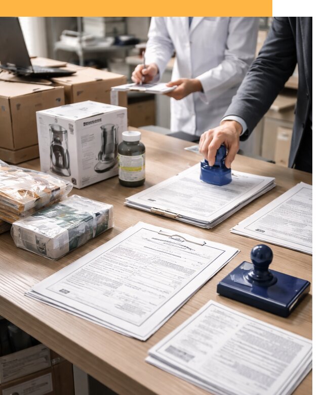 Сертификация импортных товаров от 12754 с таможенным сопровождением